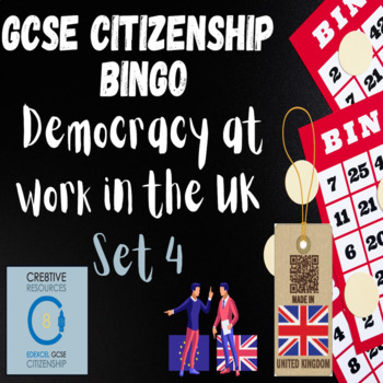 Preview of Democracy At Work Bingo Cards ( Set 4 of 4)