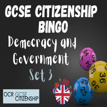 Preview of Democracy & Government Bingo Cards ( Set 3 of 4)