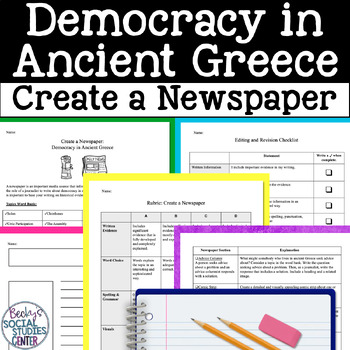 Preview of Democracy and Government in Ancient Athens Greece Newspaper Project