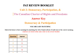 Democracy & the Charter Prep ANSWER KEY - Alberta Grade 6 