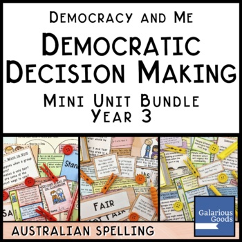 Preview of Democratic Decision Making MINI UNIT BUNDLE (Year 3 HASS)