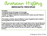 Democratic Principles Poster & Notes