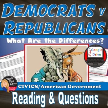 Preview of Political Parties| DEMOCRATS V REPUBLICANS | What are the Differences? | Digital