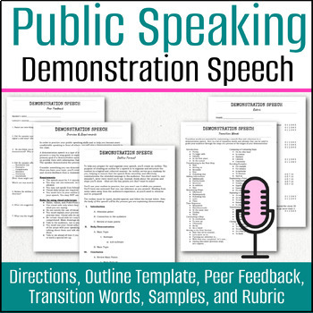 Preview of Demonstration Speech - a Public Speaking Mini-Unit - Everything you need!