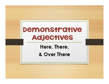 Preview of Spanish Demonstrative Adjective and Pronoun Notes With Video