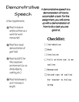 demonstrative speech topics for college students