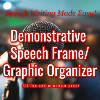 Preview of Demonstrative Speech Frame / Graphic Organizer