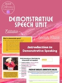 Demonstrative Speech Introduction Google Slides with Speec