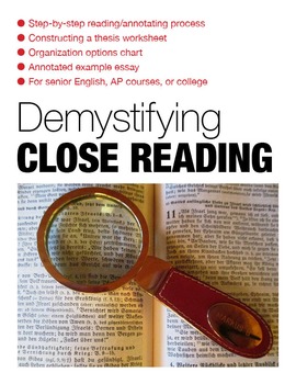 Preview of Demystifying Close Reading