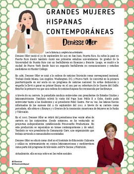 Preview of Denisse Oller (SPA) - Grandes Mujeres Hispanas Contemporáneas