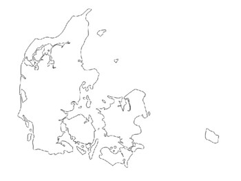 Denmark Blank Map by Steven's Social Studies | TPT