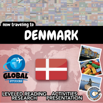 Preview of Denmark - Global Studies - Leveled Reading, Activities, Slides & Digital INB