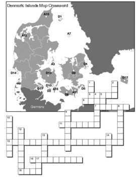 Denmark Islands Crossword by Northeast Education TPT