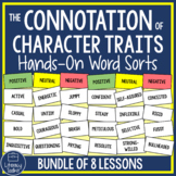 Denotation & Connotation of Character Traits Hands-On Word