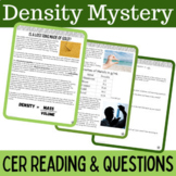 Density Claim Evidence and Reasoning CER Practice