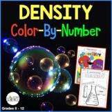 Calculating Density Practice Problems Color by Number Worksheets