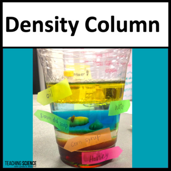 Preview of Density Column and Relative Density of Liquids and Solids - Stacked Layers