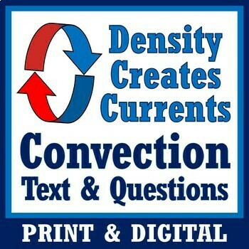 Preview of Density and Convection Currents Worksheet and Article Reading PRINT and GOOGLE
