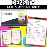 Density Worksheet and Note Activity