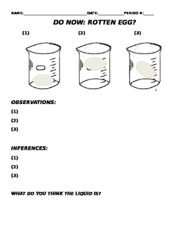 egg density experiment worksheet