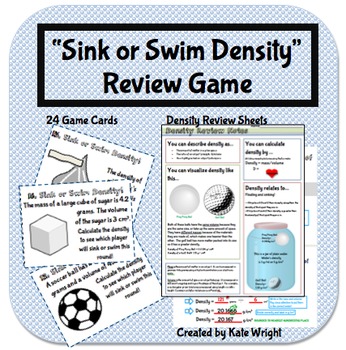 Preview of Density Game "Sink or Swim" Review Activity