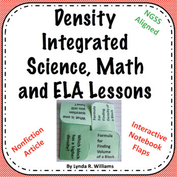 Preview of Density Integrated Science, Math and ELA Lessons NGSS Aligned.