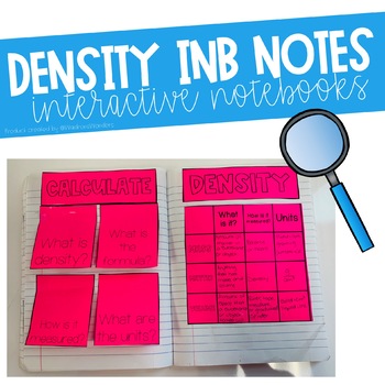 Preview of Density Interactive Notebook Notes