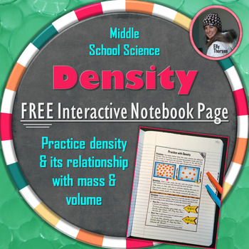 Preview of Density Interactive Notebook Page FREEBIE