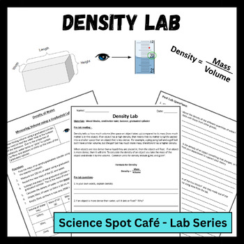 Preview of Density Lab - Great Start of the Year Activity - Print and Digital Resources