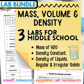 Preview of Density Lab Set: 3 Hands-On Test Prep Skills Labs for Middle School Science