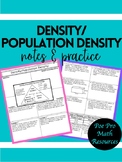 Density & Population Density Notes and Practice