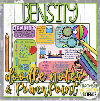 Preview of Density Doodle Notes & Quiz + PowerPoint