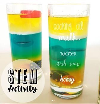 Density Tower Experiment Lab Report by Big Sky Mind | TpT