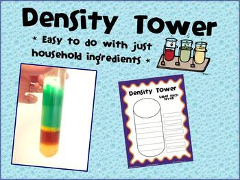 Preview of Density Tower Worksheet