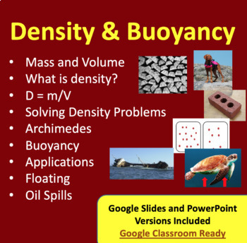 Preview of Density and Buoyancy - Google Slides and PowerPoint Lesson