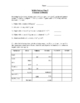Density calculation & analysis worksheet Sink or Float | TpT