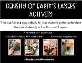 Density of Earth's Layers Activity