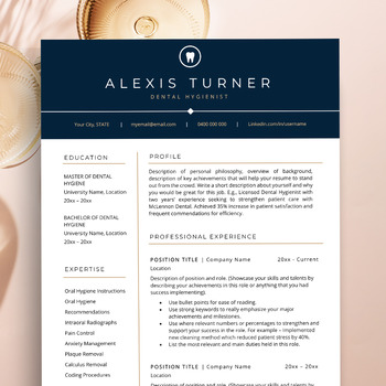 Preview of Dental Assistant Resume, Dental Resume Examples, Resume Template for Dentists