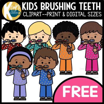 brush teeth clip art kids