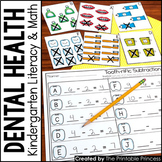 Kindergarten Dental Health Centers for Math and Literacy A