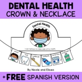 Dental Health Activity Crown and Necklace Crafts + FREE Spanish