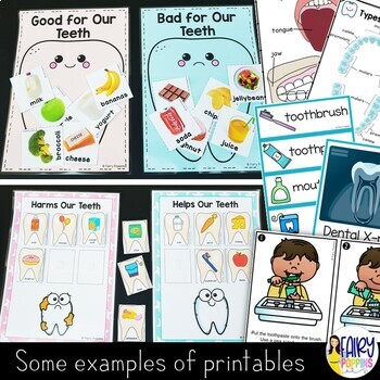 Dental Health Care Activities Worksheets Crafts By Fairy Poppins