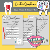 Dental Health Activities, Dental Quiz, Counting, Dental He