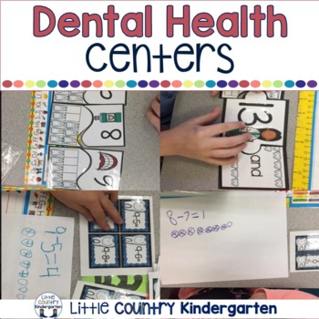 Preview of Dental Health Activities - Kindergarten Literacy and Math Centers
