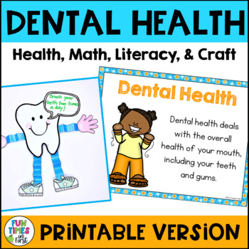 Preview of Dental Health Activities Reader and Craft