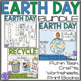 Earth Day Activities Crafts, Worksheets, Matching Print Bo