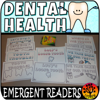 Preview of Dental Health Centers Emergent Readers Activities Literacy Math Teeth No Prep