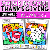 Dental Health Color by Number Recognition Worksheets Editable