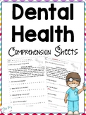 Dental Health Comprehension Pack - Includes Digital Versio