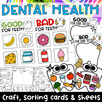 Preview of Dental Health Craft & Activities - Good & Bad Food for Teeth